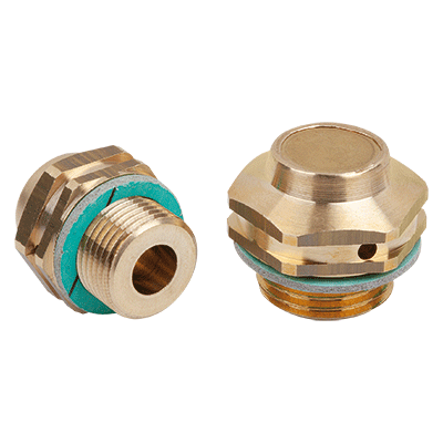 Vent screws brass with check valve