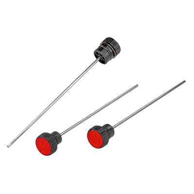 Press-in plugs with dipstik