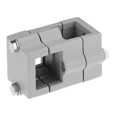 Tube clamps cross, aluminium