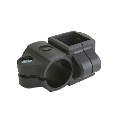 Tube clamps cross, plastic