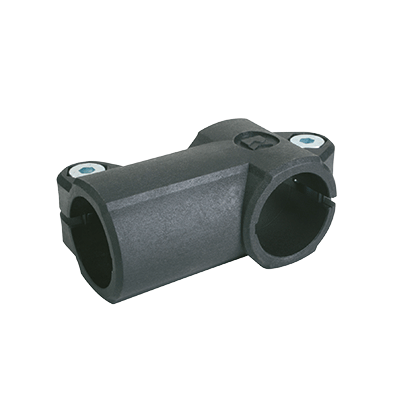 Tube clamps T-angle, plastic