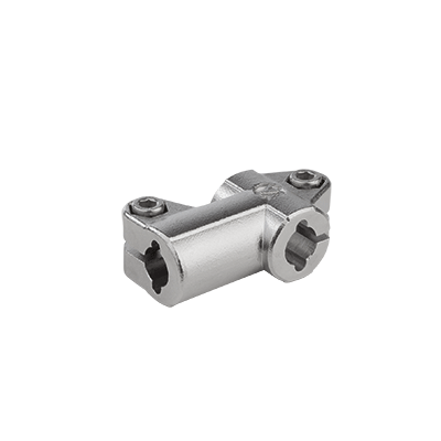 Tube clamps T-angle, stainless steel
