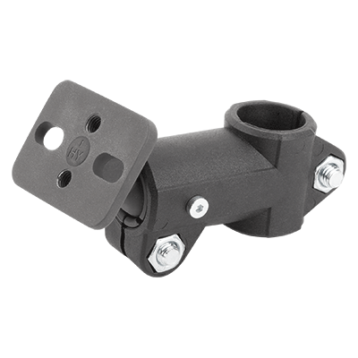 Tube clamps T-angle, plastic with ball joint