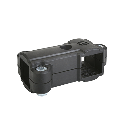 Tube clamps T-angle, plastic