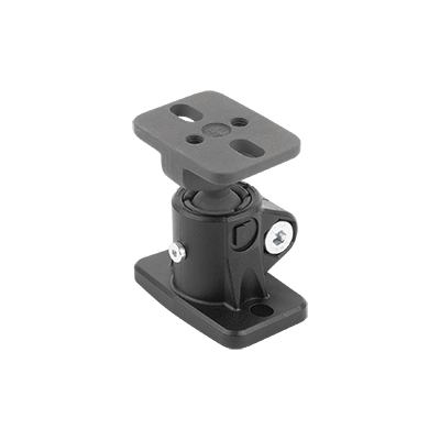 Tube clamps base, plastic with ball joint