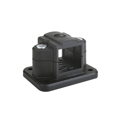 Tube clamps flange, plastic