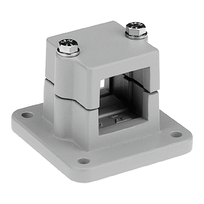 Tube clamps flange aluminium