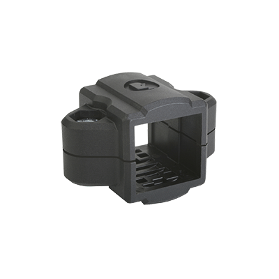 Tube clamps straight, plastic