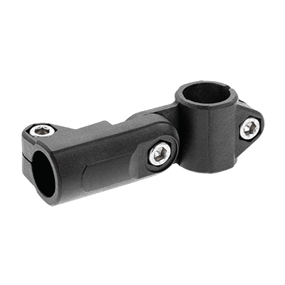 Tube clamps swivel, plastic