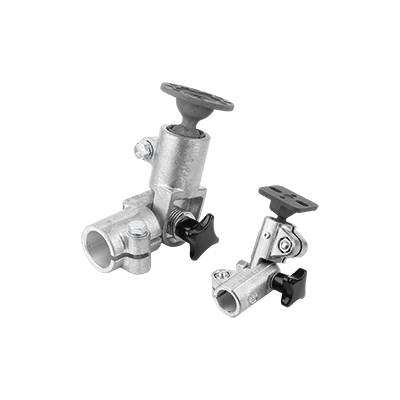 Tube clamps swivel, aluminium with ball joint