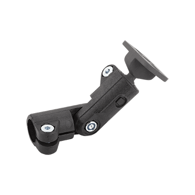 Tube clamps swivel, plastic with ball joint