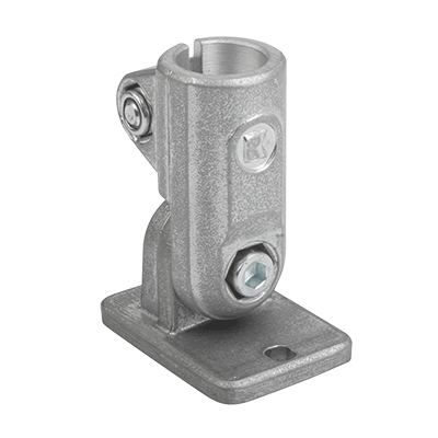 Tube clamps swivel base, aluminium