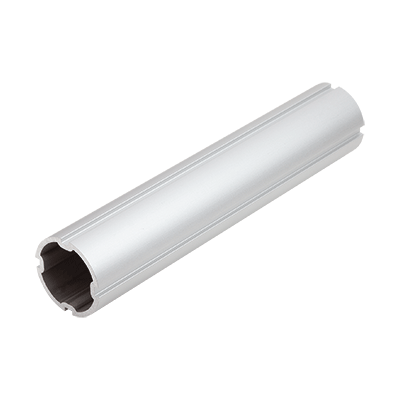 Round aluminium tubes with slots