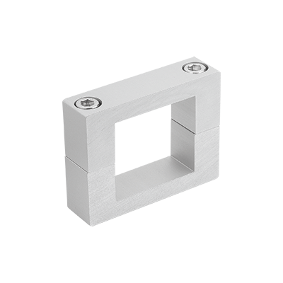 Flange clamps aluminium for linear unit square