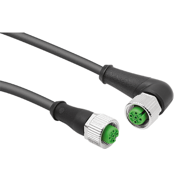 Connectors bush M12x1 with screw lock