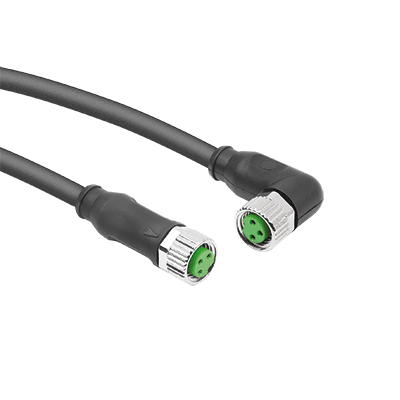 Connectors M8x1 bush with screw lock, unshielded