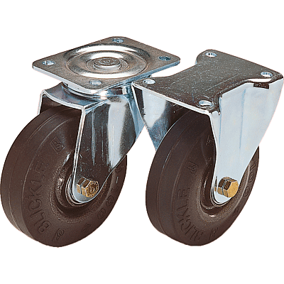 Swivel and fixed castors heavy-duty version