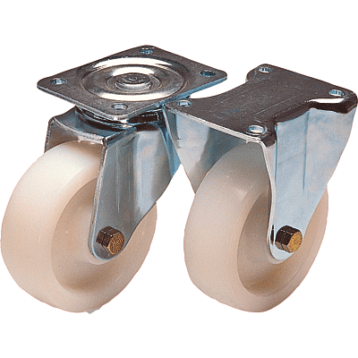Swivel and fixed castors heavy-duty version