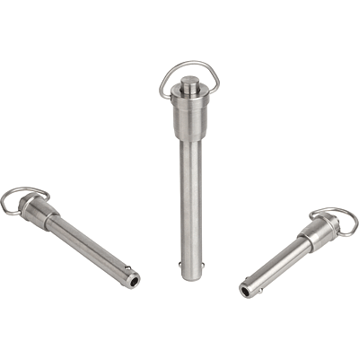 Ball locking pins with grip ring stainless steel, self-locking