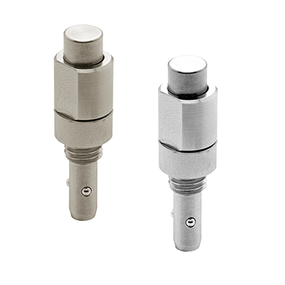 Ball lock pins without head