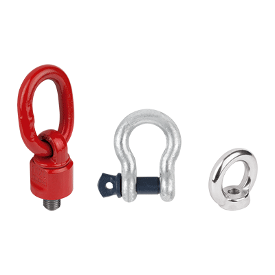 Ring bolts and hoist rings