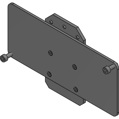 Tragschienenadapter für Gehäuse 150x64mm