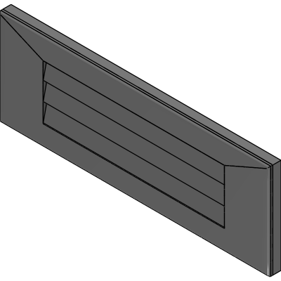 szuflada frezowana 140x396