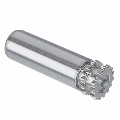 Pallet Roller with chain drive 3/4''  - Double Chain Wheel