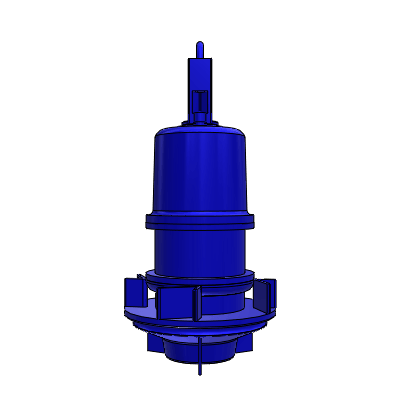 Submersible pump in discharge tube