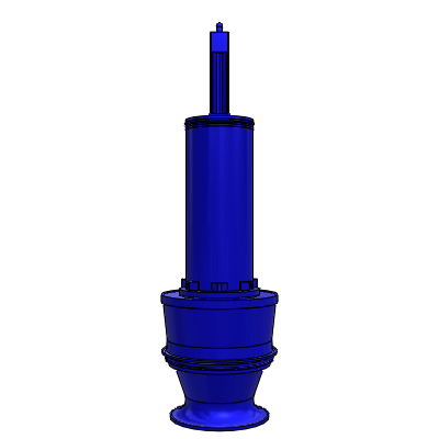 Submersible pump in discharge tube