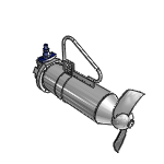 Submersible motor driven mixer