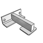 Upper guide rail holder fixed