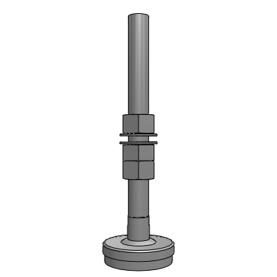 Machine bases for installation of baseplates without foundation