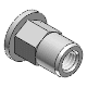 Blind-rivet nut, hexagon shank, type HEX FK