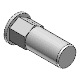 Blind-rivet nut, hexagon shank, type HUC
