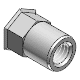 Blind-rivet nut, hexagon shank, type HUC