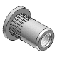 Blind-rivet nut, knurled shank, type RFK