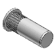 Blind-rivet nut, knurled shank, type RUC