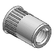 Blind-rivet nut, knurled shank, type RUC