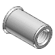 Blind-rivet nut, round shank, type Poly