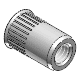 Blind-rivet nut, knurled shank, type RTSN