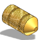 Threaded inserts, with blind hole thread and special countersink at the thread beginning