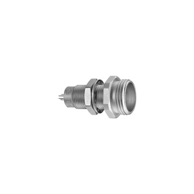 Fixed socket, key (G), hexagonal flange, nut fixing, no flats on fixing thread, watertight