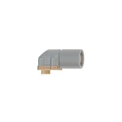 Elbow receptacle key (G) or keys (A,B,C) for printed circuit