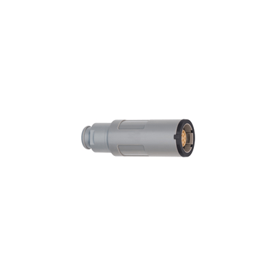 Free receptacle with cable collet and nut for fitting a bend relief