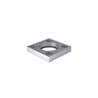 Clamping flange with retaining ring, ~AFNOR