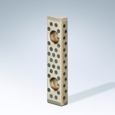 Regleta de guía con dos superficies de deslizamiento, Bronce con lubrificante sólido, VDI&nbsp;3357