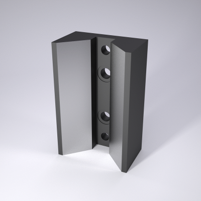 Guía prismatica, Acero