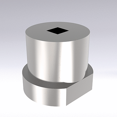 Matrice da tranciatura con collare, coniche