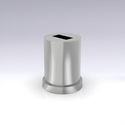 Matrice da tranciatura con collare, rettangolo, ISO&nbsp;8977